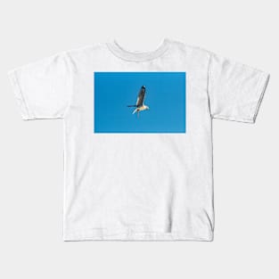 Hovering Larus Californicus 4 Kids T-Shirt